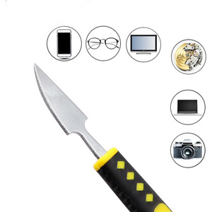 Stainless Steel Pry <b>Bar</b> Set 6 Pieces Yellow Handle Mobile Phone Repair Tool Industry Use - Product Image 5