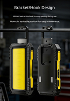Lampe de travail portable COB étanche 3000LM magnétique rechargeable par USB, personnalisable ODM, pour réparation automobile, inspection et garage