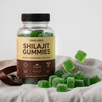 Résine de Shilajit Pure pour Hommes, Complément Alimentaire sous Forme de Bonbons Gélifiés avec Ashwagandha, Maca Noire, Énergie Fulvique, 60 Gummies, 180g, OEM ODM Marque Privée