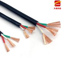Câble d'alimentation flexible RVV en cuivre PVC, 2 ou 3 conducteurs, 1,5 ou 2,5 mm, câble de commande électrique H05VV-F pour diverses applications