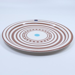 Personalizada de fábrica de <span class=keywords><strong>la</strong></span> forma redonda de rayas de melamina de placa para hotel <span class=keywords><strong>restaurante</strong></span> - Product Image 4