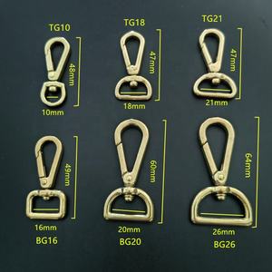 पालतू कुत्ते के पट्टे के लिए स्क्रू लॉक ठोस पीतल स्विस स्नैक हुक लॉकिंग क्लिप - Product Image 5
