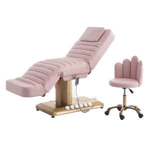 HICOMED Camilla <span class=keywords><strong>de</strong></span> Masaje Eléctrica Multifunción con Control <span class=keywords><strong>de</strong></span> <span class=keywords><strong>Pie</strong></span>, Cómoda para Spa, con 3 Motores, para Tratamientos Faciales, Tatuajes y Belleza - Product Image 1