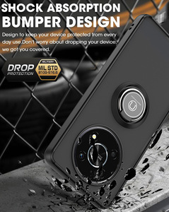 <span class=keywords><strong>Coque</strong></span> de <span class=keywords><strong>protection</strong></span> pour téléphone Huawei <span class=keywords><strong>Honor</strong></span> Y61 NOVA X7 <span class=keywords><strong>X8</strong></span> X9 Y9 PRIMA Magic4 X30i <span class=keywords><strong>Honor</strong></span> Play 30 Plus avec porte-anneau magnétique de voiture - Product Image 3