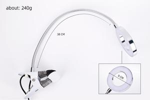 Multifunction <b>LED</b> Desk Lamp with Magnifying Glass Clip Eye Protection <b>Light</b> for Tattoo Makeup Reading Salon - Product Image 5