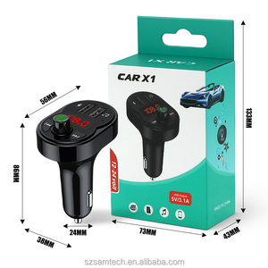 Trasmettitore FM Wireless Driver per auto chiamate a mani libere Dual USB 3.1A ricarica musica di potenza e telefono da autoradio - Product Image 2