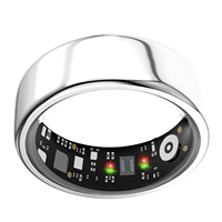 Anneau intelligent HRV Health pour la surveillance de l'oxygène sanguin, de la fréquence cardiaque, l'analyse du sommeil et le suivi de l'activité physique