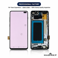 Écran LCD OLED de remplacement pour Samsung S10+ G975, taille originale 1:1, pour téléphones mobiles