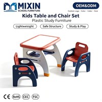 Ensemble table et chaise d'étude pour enfants, bureau d'apprentissage pour tout-petits, bureau d'éducation précoce à domicile, table à jouets, bureau d'écriture pour enfants pour usage préscolaire