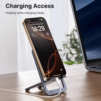 Support de téléphone réglable en alliage d'aluminium, pliable et portable pour smartphones et consoles de jeu, vente en gros OEM