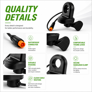 Acelerador de Pulgar Derecho para Bicicleta Eléctrica, con Buen Contacto, Impermeable, Control de Velocidad para Scooter Eléctrico - Product Image 3