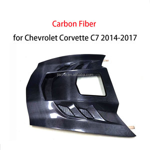 Copertura in Fibra di Carbonio per Presa d'Aria Anteriore del Cofano Motore per Chevrolet <span class=keywords><strong>Corvette</strong></span> C7 2014-2018 Kit Carrozzeria - Product Image 2