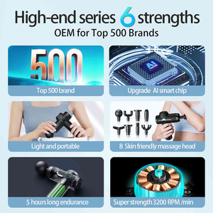 Mini pistola de masaje de mano de alta calidad para vibración de tejido profundo deportes cuerpo Fitness músculo Fascial percusión pie efectivo - Product Image 4