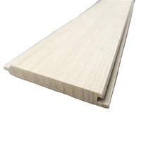 Panneau mural rainuré en pin blanc apprêté, lambris massif en bois de pin pour chambre et plafond