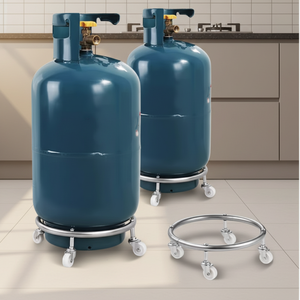 Support de <span class=keywords><strong>bouteille</strong></span> de <span class=keywords><strong>gaz</strong></span>, <span class=keywords><strong>chariot</strong></span> de cuisine, support de <span class=keywords><strong>bouteille</strong></span> de <span class=keywords><strong>gaz</strong></span>, support mobile sur pied, support durable à roulettes, type métallique sur pied - Product Image 2
