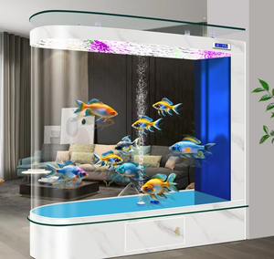 Nouvel <span class=keywords><strong>Aquarium</strong></span> de Luxe 2026 avec Écran de Séparation <span class=keywords><strong>en</strong></span> Verre Ultra Blanc, Filtre Flottant <span class=keywords><strong>en</strong></span> Verre, 600L, pour Extérieur et Bureau - Product Image 4