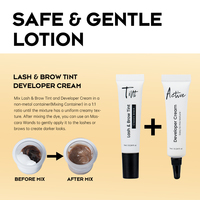 Kit de teinture pour cils Gollee Private Label, crème teintante pour sourcils, gel teintant pour cils et sourcils naturels
