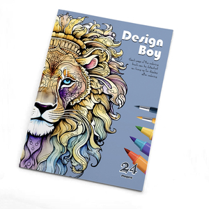 Libro de Colorear con Diseños de Animales Únicos, Personalizable, Económico, para Niños y Adultos, con Diseños Fáciles de Imprimir para Relajación, 2026 - Product Image 1