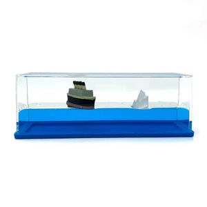 Hot bán Acrylic Titanic Iceberg tàu chất lỏng chuyển động trang trí nội thất, chất lỏng nổi chai paperweight Bàn đồ chơi OEM/ODM có sẵn - Product Image 1