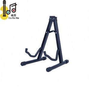 حامل جيتار أسود لمحبي الجيتار للتدريب في الخارج وتعليم الطلاب، حامل متين وثابت للبيع - Product Image 5