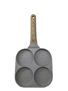 Sartén antiadherente con agujeros para hacer hamburguesas, huevos, jamón, tortitas, olla <span class=keywords><strong>de</strong></span> freír con mango <span class=keywords><strong>de</strong></span> madera, para desayuno - Product Image 6