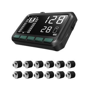 Système de surveillance de la pression des pneus numérique à 12 capteurs en gros, capteurs de pression TPMS pour camions lourds, autobus, remorques 24V >200psi - Product Image 3