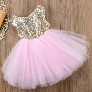 Di <span class=keywords><strong>natale</strong></span> paillette posteriore del cuore di alta qualità vestito da usura del partito <span class=keywords><strong>per</strong></span> le ragazze dei bambini - Product Image 3