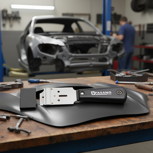 Fasano Tools Body Repair Scraper 183mm Steel Blade With Rubber Pad For Automotive Panel Work - Product Image 3