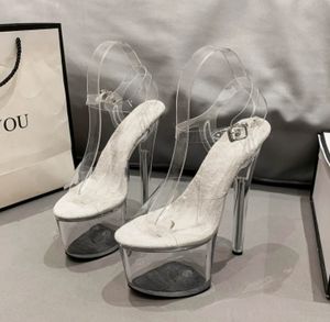 Nouvelles sandales pour femmes à <span class=keywords><strong>talon</strong></span> fin ultra-haut, mode été 2025, bout ouvert, plateforme, bride en T, décontractées, pour mariage - Product Image 5