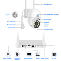 Système de caméra de sécurité domestique sans fil WiFi PTZ à dôme, 5MP, étanche, extérieur, 4, 8, 10 canaux, audio bidirectionnel, vision nocturne