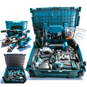 Combo Power <strong>Tools</strong> 6 Kits <strong>Tools</strong> <strong>Set</strong> Electric Hammer Drill Angle Grinder Brushless Cordless Drill Power <strong>Set</strong> 6 PCS Power <strong>Tool</strong> <strong>Sets</strong> - Product Image 1
