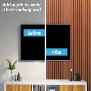 Contatta il Servizio Clienti per Campioni Gratuiti di Pannelli WPC per Rivestimenti, Confezione da 16 Pezzi 48x6 Pollici, Decorazioni 3D per Interni Domestici - Product Image 3