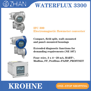 Débitmètre magnétique KROHNE IFC 300 DN100 100mm 4 pouces WATERFLUX 3300 Capteur de débit - Product Image 2