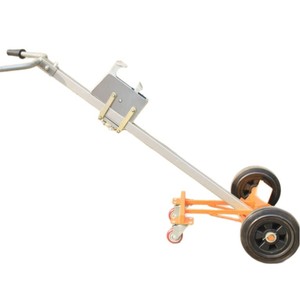 Oil Drum <b>Trolley</b> 2 <b>Wheels</b> Steel Industrial Push Cart For Warehouse And Workshop Use - Product Image 5
