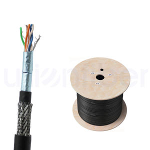 Cable de Red para Exteriores <span class=keywords><strong>UTP</strong></span>/FTP CAT6 <span class=keywords><strong>Cat5e</strong></span> FTP PVC+PE Doble Cubierta 23AWG Cable de Cobre Desnudo - Product Image 1