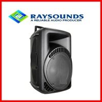 Système de sonorisation portable rechargeable de 15 pouces avec 2 microphones sans fil, Bluetooth/USB/SD, contrôle de l'égaliseur et roues intégrées