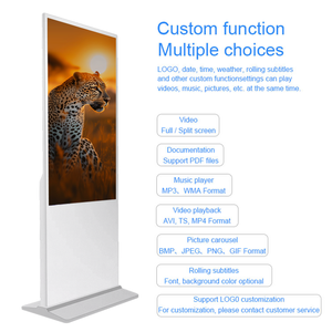 ในร่ม/กลางแจ้งชั้นยืนหน้าจอ LCD ดิจิตอลในเชิงพาณิชย์ป้ายดิจิตอล Totem นำหน้าจอโฆษณาในห้างสรรพสินค้า - Product Image 3