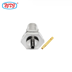 Fábrica Bnc hembra Jack mamparo impermeable para Rg405 Rg 405 086 Cable soldadura Pin Rf conector coaxial convertidor conector - Product Image 6