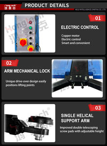 Pabrik profesional grosir satu kolom hidrolik cuci mobil pengangkat tiang tunggal Lift kendaraan peralatan garasi Barat - Product Image 2