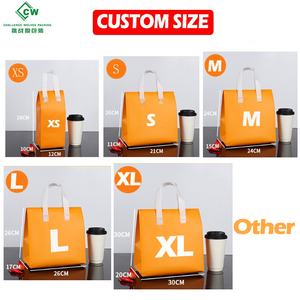 Bolsa Térmica Desechable Ecológica Personalizada, Bolsa de Aislamiento No Tejida con Cierre de Velcro para Entrega de Alimentos - Product Image 3
