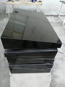 Meilleures ventes, granit noir chinois de haute qualité de la marque Baotong, poli, carré, design moderne pour mur de jardin, garantie 1 an - Product Image 1