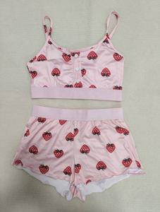 Kadınlar için iki parçalı rahat pijama kadın pijama pijama seti - Product Image 6