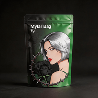 Sachets refermables personnalisés avec impression en héliogravure, anti-odeur, 3,5g, 14g, 28g, sachets refermables de qualité alimentaire, sachets en Mylar