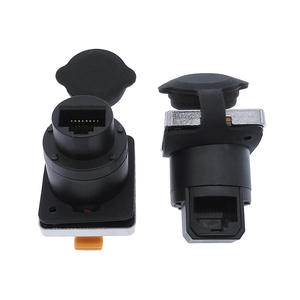 Conector RJ45 Impermeable para Montaje en Panel, Conector Jack RJ45 8p8c, Enchufe Ethernet de Ángulo Recto, IP65 - Product Image 3