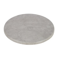 Plateau de table rond en mélamine, imperméable, texture ciment, pour restaurant, bistro, café, terrasse, vente en gros