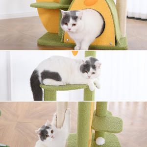 Arbre à chat <span class=keywords><strong>haut</strong></span> de gamme avec condo spacieux, plusieurs plateformes et perchoirs en peluche pour grimper et se reposer - Product Image 5