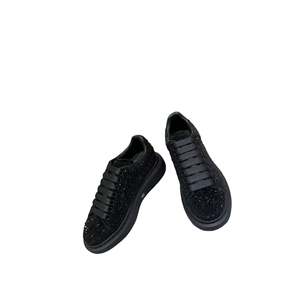 <span class=keywords><strong>Sneakers</strong></span> da <span class=keywords><strong>Uomo</strong></span> di Alta Qualità con <span class=keywords><strong>Suola</strong></span> Spessa in Vera Pelle, Modello Casual con Lacci Bianchi e Dettagli in Diamanti, per Tutte le Stagioni - Product Image 3