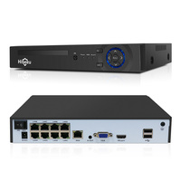 Hiseeu Poe Xmeye Security CCTV Camera System NVR 4K 5MP 8CH reconnaissance faciale enregistreur vidéo réseau