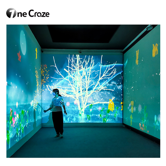 Original Virtual Reality Video Screen Display Software System 3d Hologram Immersive Interactive Wall Floor Projector