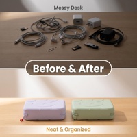 Pochette Organisateur en Silicone Macaron, Étui Rigide Portable à Fermeture Éclair pour Câbles, Écouteurs et Cosmétiques